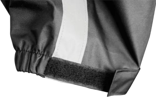 Vista 10 de Nelson Rigg Solo Storm - Chaqueta de lluvia, impermeable, transpirable y plegable (negro, talla S)