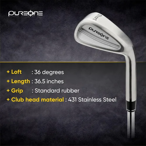 Vista 2 de PureStrike Golf Swing Training Aid Club – Más pequeño Clubface para un mejor golpe de pelota y retroalimentación instantánea Entrenador de swing
