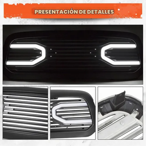 Vista 5 de ECOTRIC - Parrilla compatible con RAM 1500 2015-2018 2019-2021 Ram 1500