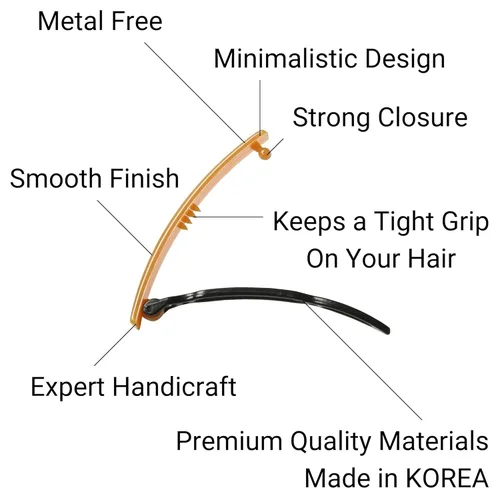 Vista 3 de Juego de 12 pasadores de pelo para mujeres y niñas, pinzas para cabello grueso y fino, accesorios para el cabello no metálicos, agarre