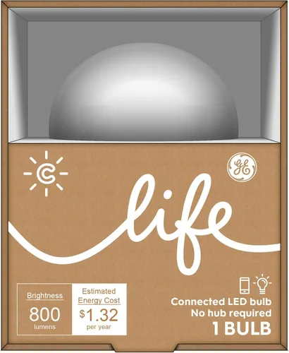 Vista 2 de C by GE - Bombilla LED inteligente A19 C-Life, 1 paquete