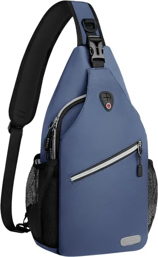 Vista 18 de Mosiso - Mochila bandolera multiusos, para viajes, senderismo, etc. Sling Backpack for Casual Travel Hiking