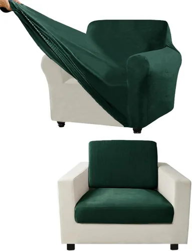 Vista 18 de Funda para Sofá de Terciopelo, Fundas Elásticas para Sofá para Funda Principal Separada/Respaldos y Cojines de Asiento, Funda para Sofá, para Fundas