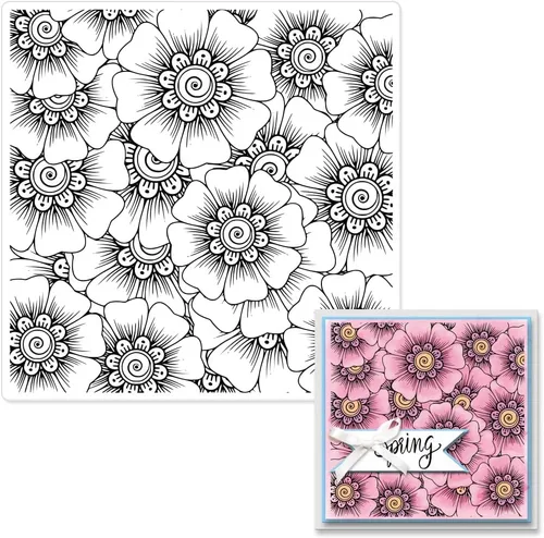 Vista 7 de Sellos transparentes de hojas y flores para decoración de tarjetas, álbumes de recortes, fondo de plantas, sellos de goma transparente para álbumes