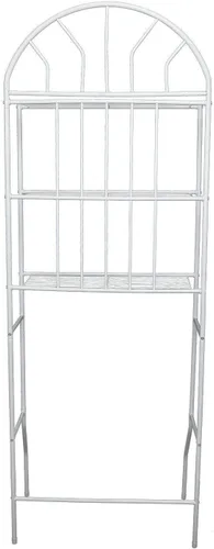 Vista 7 de Estante de almacenamiento de 3 niveles sobre el inodoro, soporte organizador de baño, estante de metal ahorrador de espacio, estante independiente