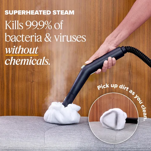 Vista 3 de Limpiador a vapor limpio Dupray para el hogar - Paquete esencial Powerful Multipurpose Steamer Chemical-free cleaning for floor, car, wall