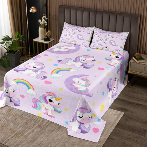 Vista 12 de Manfei Juego de colcha de verano con diseño de ranas de dibujos animados, diseño de animales de estanque, decoración de habitación de niños, niñas