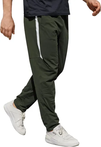 Vista 4 de Pantalones deportivos deportivos deportivos para hombre, pantalones deportivos de secado rápido, estilo casual