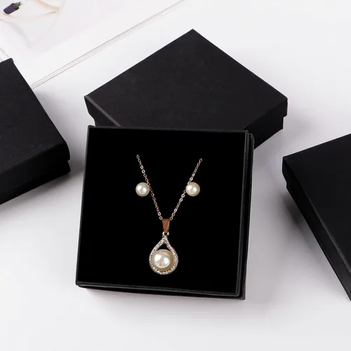 Vista 6 de Sdootjewelry Cajas de joyería negras a granel, 24 paquetes, caja de regalo para joyas con espuma, cajas de joyería pequeñas para regalos, 3.5 x 3.5