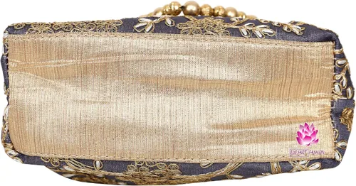 Vista 4 de Bolso de boda para niñas con diseño étnico indio Potli