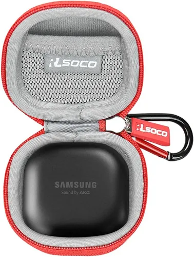 Vista 10 de RLSOCO Funda de transporte para Samsung Galaxy Buds Core/Galaxy Buds FE/Galaxy Buds 2 Pro/Galaxy Buds Pro/Galaxy Buds 2/Galaxy Buds Live True Negro