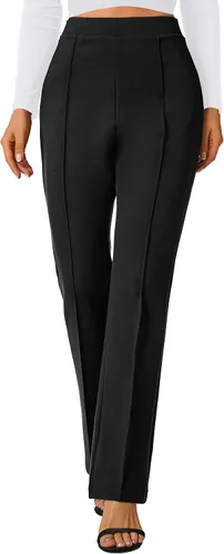 Vista 55 de Urban CoCo Pantalones de trabajo elásticos con corte de bota, pantalones de yoga pequeños para oficina casual
