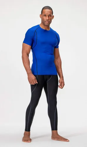 Vista 2 de Devops - Camisetas de compresión para hombre (2 3 unidades), manga corta, camiseta base para entrenamiento