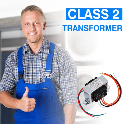 Vista 9 de 24V 40VA Control Transformer, Primary 120/208/240V, Secondary 24V Isolation Transformer with Foot Mount for HVAC Furnace Multi Tap