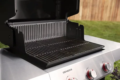 Vista 6 de Weber Genesis E-315 - Parrilla de gas propano líquido para cocina al aire libre, 3 quemadores, color negro