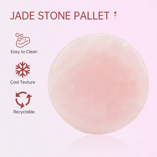 Vista 4 de 900 almohadillas adhesivas para extensiones de pestañas, almohadilla adhesiva desechable e impermeable y 1 extensión de pestañas de piedra de jade