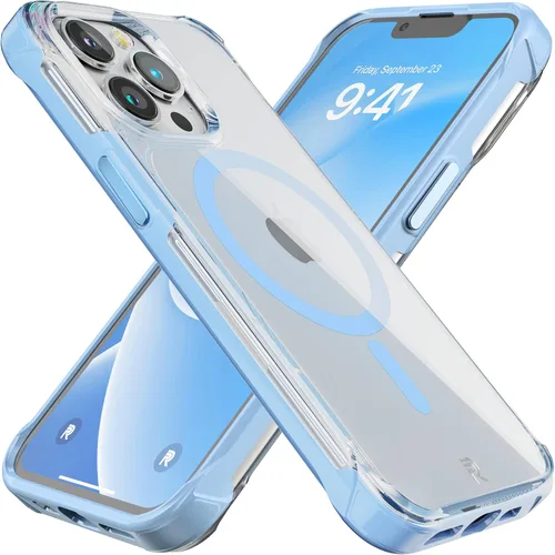 Vista 11 de REBEL Funda transparente para iPhone 13 [Crystal Series Gen-3] compatible con MagSafe, no se amarillea, antiarañazos, protección a prueba de golpes