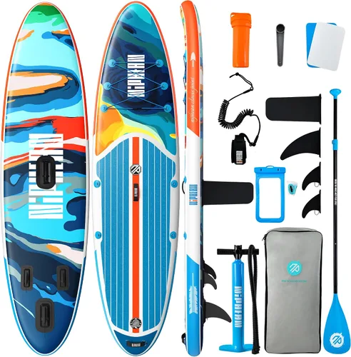 Vista 41 de Niphean Inflatable Stand Up Paddle Board with SUP Accessories