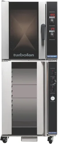 Vista 12 de Moffat Turbofan E33 - Hornos de convección eléctricos de encimera de tamaño completo con soporte, doble pila con ruedas, control digital, 208