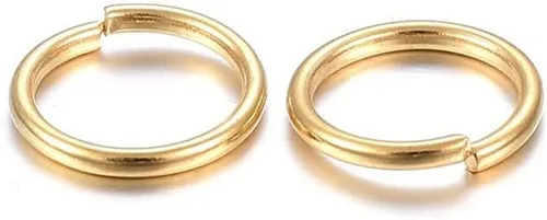 Vista 69 de HDSupplies 100 piezas - 4mm de argollas de acero inoxidable 304 de tono negro - Calibre 22 (espesor de 0.6mm)