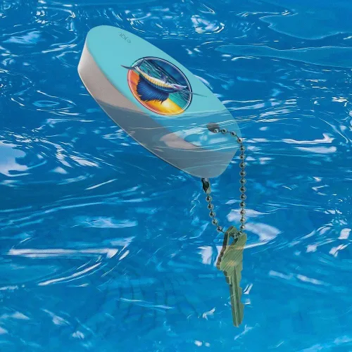 Vista 3 de GRAPHICS & MORE Sailfish Billfish Pesca Deporte en Mar Profundo Llavero Flotante de Espuma Oval Barco de Pesca Boya Key Float