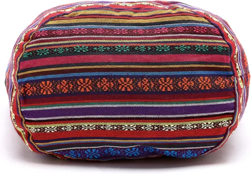 Vista 4 de Bolsa de hombro para mujer, de lona en estilo hippiebohemio para llevar cruzada al hombro, disponible en diferentes colores y estampados