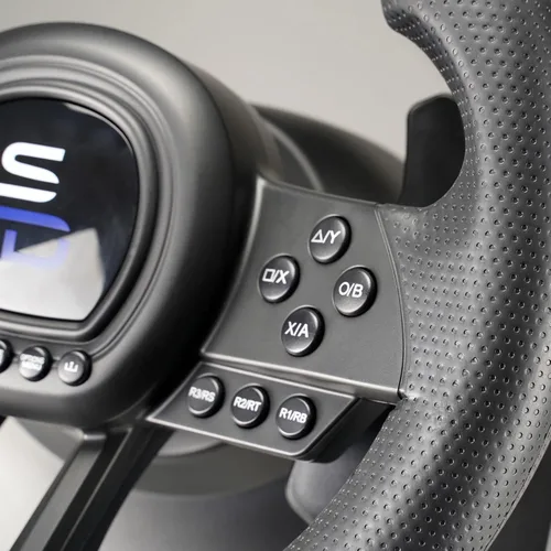 Vista 5 de Superdrive - SV650 Racing steering wheel with pedal and paddle shifters for Xbox Serie XS Switch PS4 Xbox One PC PS3 programmable for all