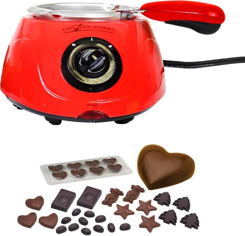 Vista 8 de Total Chef Chocolatiere - Derretidor eléctrico con kit de accesorios de 32 piezas para derretir chocolate y dulces, 8.8 oz (250 g), olla de fondue