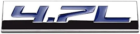 Vista 59 de 1.5L Negro/Cromo Aleación de Aluminio Auto Maletero Puerta Guardabarros Parachoques Insignia Calcomanía Emblema Cinta Adhesiva Pegatina