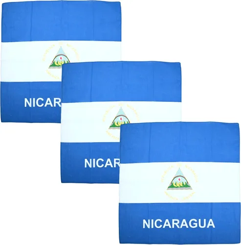 Vista 18 de Motique Accessories Juego de 3 bandanas grandes de algodón - Banderas del Caribe