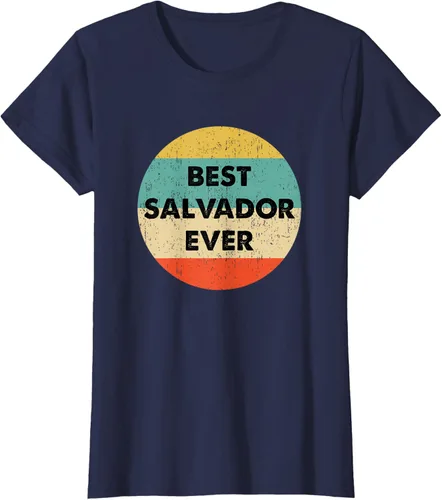 Vista 34 de Camiseta con nombre de Salvador, Negro