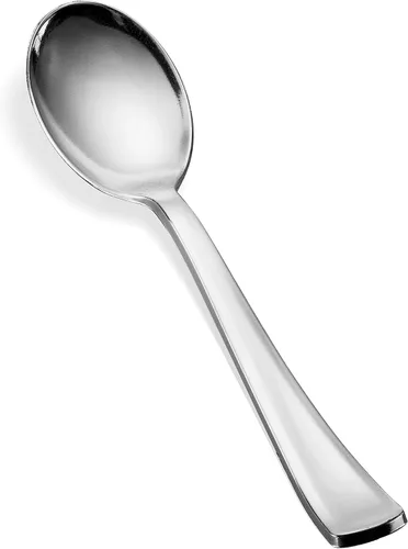 Vista 2 de Juego de 600 cubiertos de plástico – Juego de cubiertos de plástico – Desechable – Juego de cubiertos – 200 tenedores – 200 cucharas – 200 cuchillos