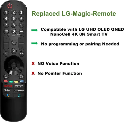 Vista 2 de Universal para LG Magic Remote Control MR22GA MR21GA, compatible con LG LED OLED LCD 4K 8K UHD Smart TV