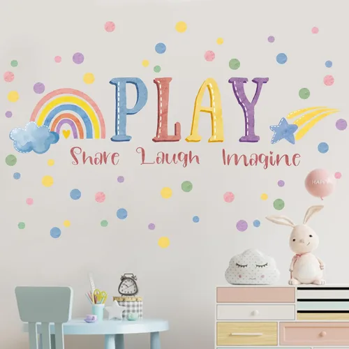 Vista 5 de Mfault Calcomanías de pared para sala de juegos, juego inspirador Sala de juegos2