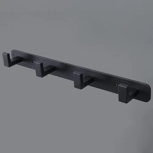 Vista 16 de Perchero, 3 Ganchos Triples de Acero Inoxidable Resistente, Ganchos de Pared Montados en la Pared, Barra de Ganchos Rústica para Ropa/Llaves