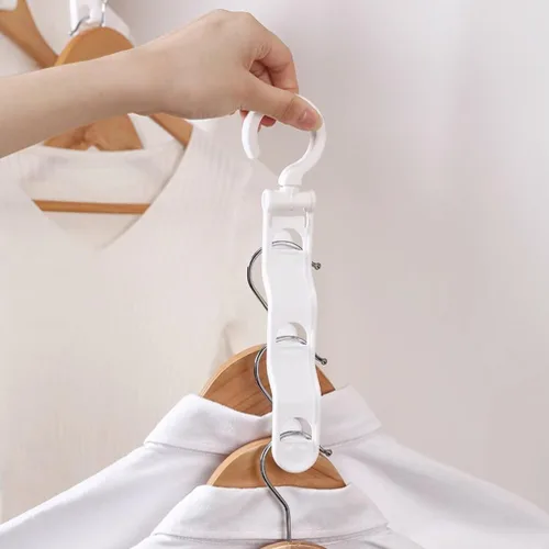 Vista 3 de 2 perchas para ropa, organizadores y almacenamiento para dormitorio, colgador de interior, ahorros de espacio, perchas para guardarropa, perchas