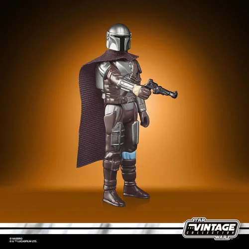 Vista 6 de STAR WARS Retro Collection The Mandalorian (Beskar) - Figura de acción coleccionable de The Mandalorian a escala de 3.75 pulgadas, accesorios
