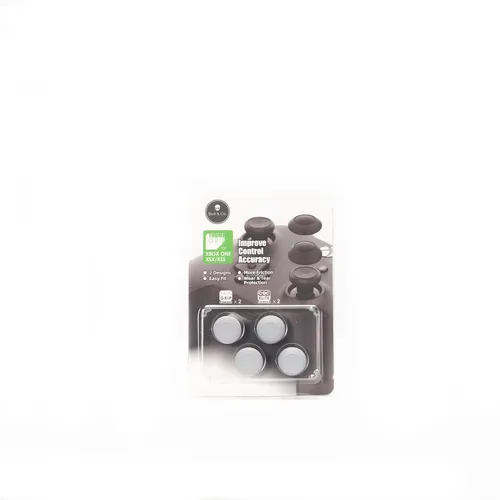 Vista 10 de Skull & Co. Juego de empuñaduras de pulgar convexas piel, tapa de joystick CQC para mando Xbox XSXXB1, gris StarFld, 2 pares (4 unidades)