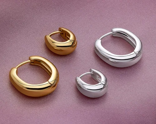 Vista 7 de MILLA Aretes Huggie de oro de 14 quilates o aretes Huggie de plata de ley para mujer, paquete múltiple e individuos, aretes de oreja para mujer