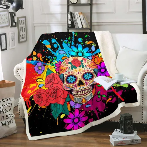 Vista 9 de Erosebridal Manta de vellón Sherpa para niños con estampado de gatos, bonita manta de felpa 3D para mascotas, suave y cálida, de microfibra, regalos