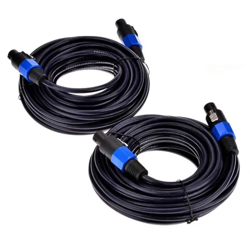 Vista 10 de Paquete de 2 cables Speakon a Speakon de 6 pies de calibre 12 y 2 conductores de bloqueo giratorio