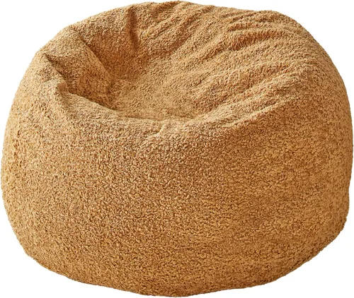 Vista 24 de Sorra Home Puf – Cojín de felpa y cómodo para interiores con relleno de frijoles trupedic para todas las edades, color morado Barrett