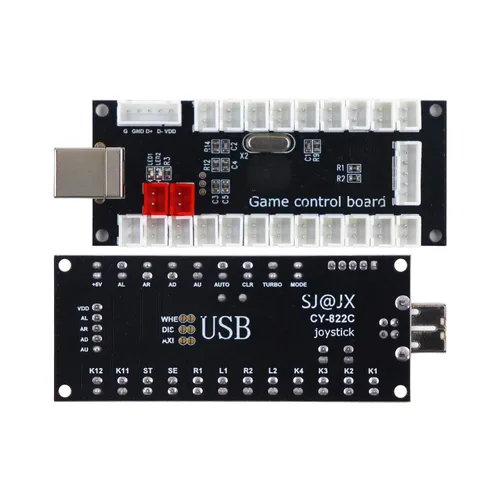 Vista 3 de SJJX Arcade Game DIY Kit 2 Player Zero Delay USB Encoder Button Joystick Controller for Retro Raspberry MAME Jamma NES PC Windows