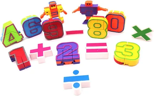 Vista 6 de Juguete educativo de matemáticas para contar números, juego de robot, juguetes para niños, 15 piezas