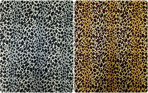 Vista 6 de The Yard - Estampado de leopardo en tela de tricot brillante de nailon elástico Spandex (gris)