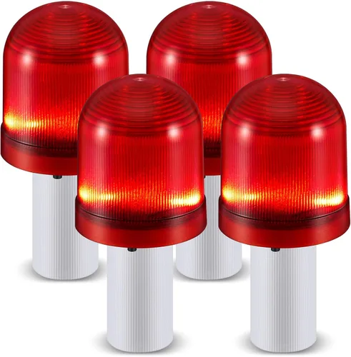Vista 9 de VIHOSE 2 piezas de luces LED para conos de tráfico, cono de tráfico intermitente con 3 modos de parpadeo, luz de advertencia LED para conos