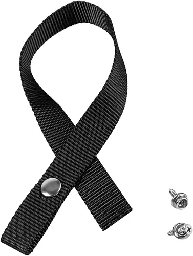 Vista 8 de Correa de escalera para pontón, accesorios de lancha pontón con broche de acero inoxidable y perno de tornillo, extra resistente, 4500 libras