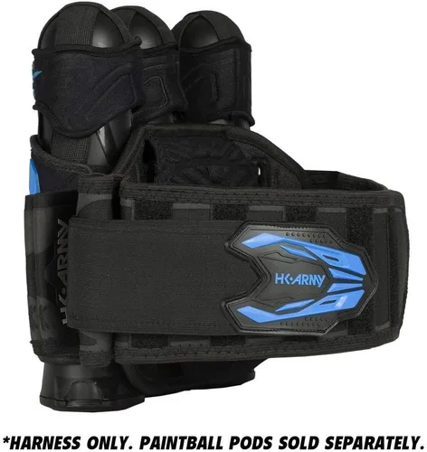 Vista 2 de HK Army Zero G 2.0 - Arnés de paintball (3+2 cápsulas), color negro y azul