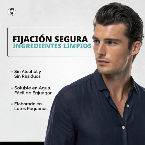 Vista 2 de Gentlemen Republic - Gel para el cabello refinado de 8 onzas, brillo y sujeción las 24 horas