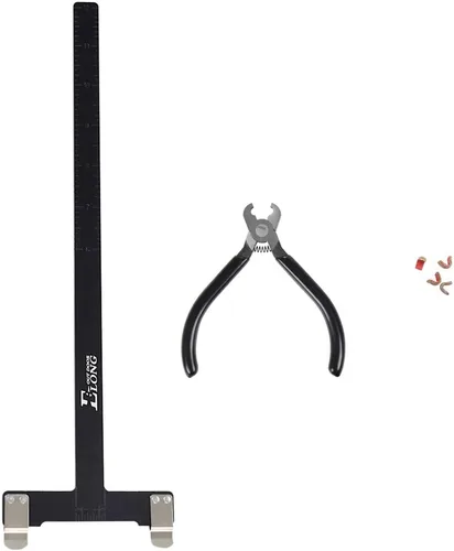 Vista 3 de Juego de alicates de cuerda, alicates y cuerdas en forma de T, regla cuadrada, alicates de hebilla de bloqueo, kit de torneado de arco recurvo